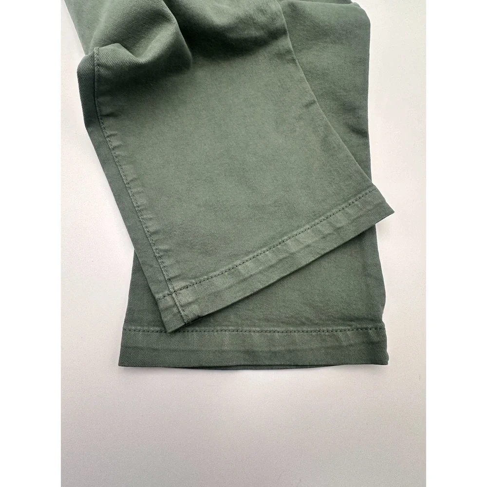 Cat and Jack Girls Wide Leg Stretch Pants Size 7 Green Adjustable Waist NWT